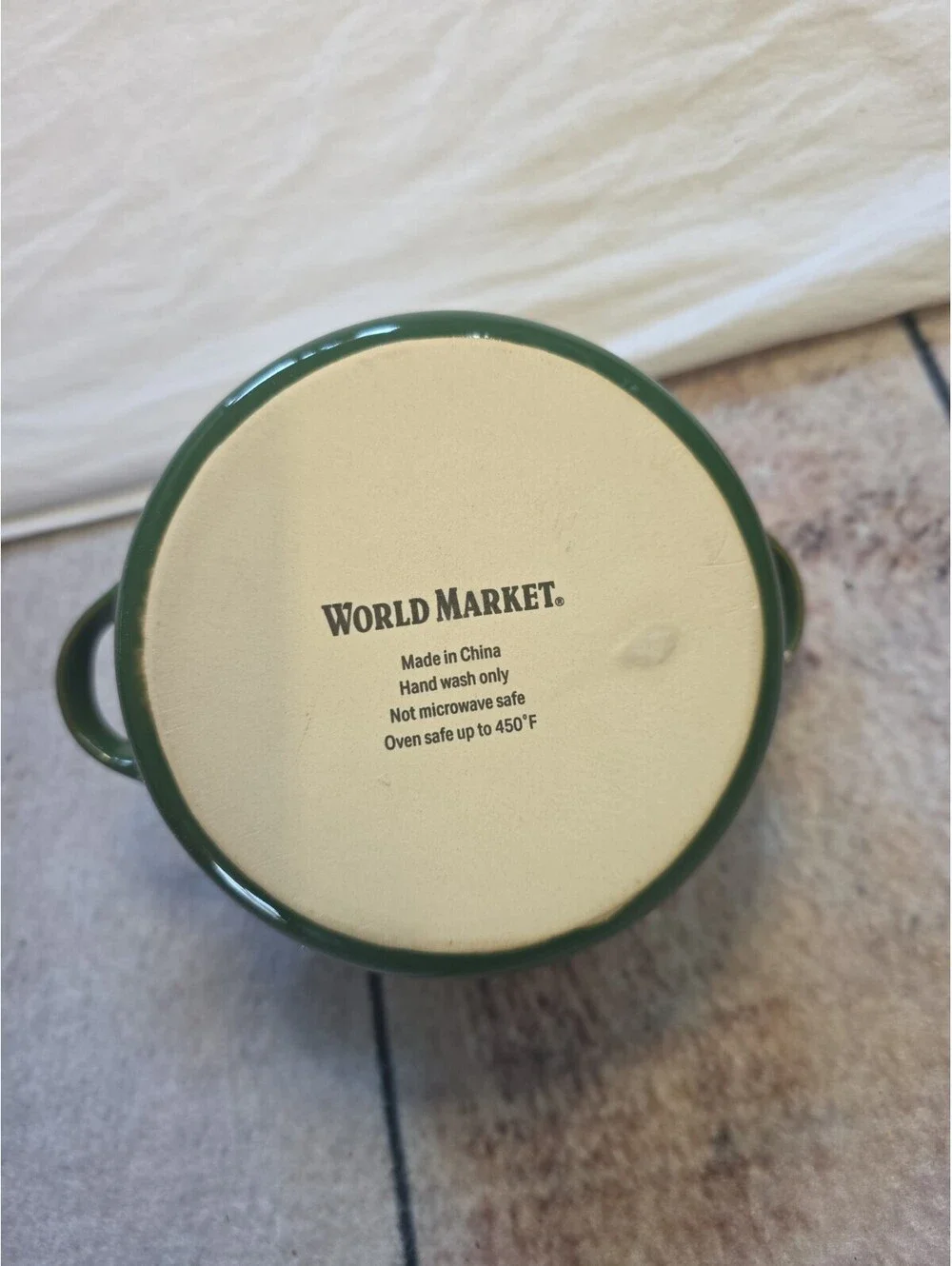 NEW World Market Mini Ceramic Cocotte Baking Dish 5 Inches Green
